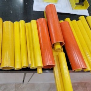 Buy cheap Infrastructure FRP Pultruded Profiles 5cm Dia FRP Round Tube product