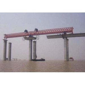 Buy cheap JQG420T-50M Beam launching gantry crane used to launching bridge from wholesalers