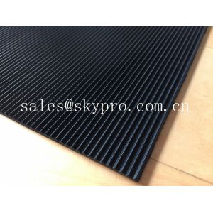 Buy cheap Recycled Odorless corrugated rubber matting 3mm thick min. Oil resistance from wholesalers