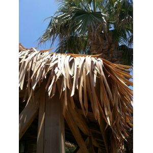 Artificial Fireproof Synthetic Thatch Roof Tiles with Customized PVC Material