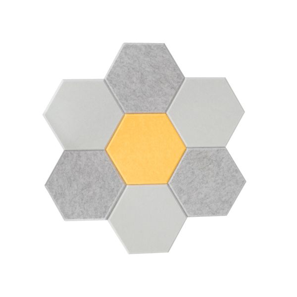 Quality 9mm Hexagon Acoustic Wall Panel Polyester Acoustic Panel for sale