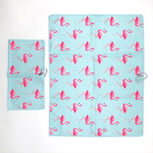 Square Microfiber Golf Towel Low MOQ Customized Design