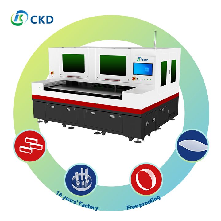 Buy cheap Splitting laser source Wavelength 10.6µm Panel Lighting Glass Real Estate Environmental protection glass laser cutting machine from wholesalers