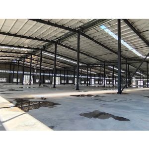 Large Span Steel Structure Workshop , Prefabricated Steel Construction Warehouse