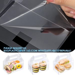 Clear Gable Bakery Gift Boxes With Cardboard, Clear Gable Boxes With Cardboard,