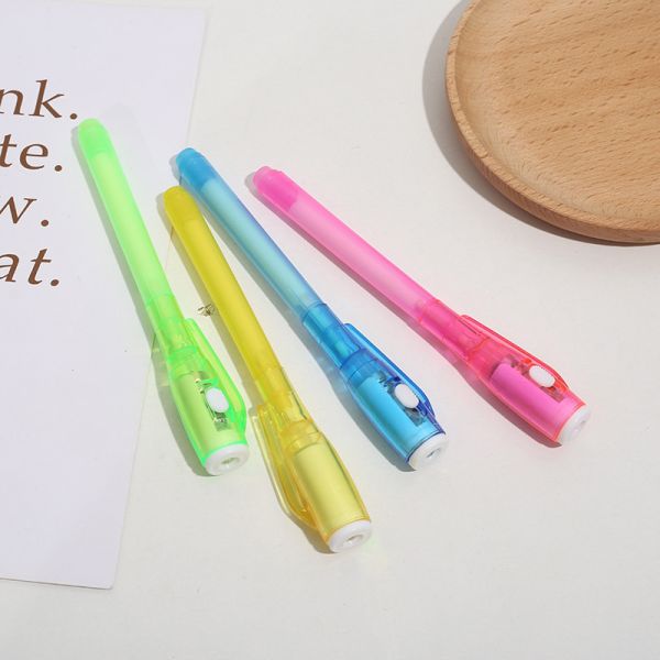 Customized Logo Secret Message Pen with Uv Light and Multi-colored Invisible Ink