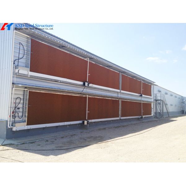 Buy cheap Prefabricated Steel Structure Broiler Poultry House with Feeding System from wholesalers