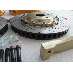 JKGT6 Gold Front Wheel Caliper 6 Pot Brake Kit For 22in Wheel