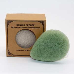 Buy cheap Customized Logo Tear Drop Exfoliating Konjac Sponge 2.5cm Thick from wholesalers