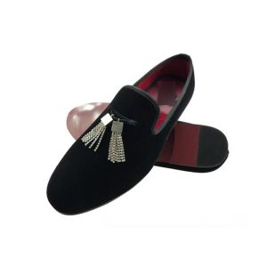 Buy cheap Customized Embroidered Mens Velvet Loafers Slip On Mens Driving Moccasins from wholesalers