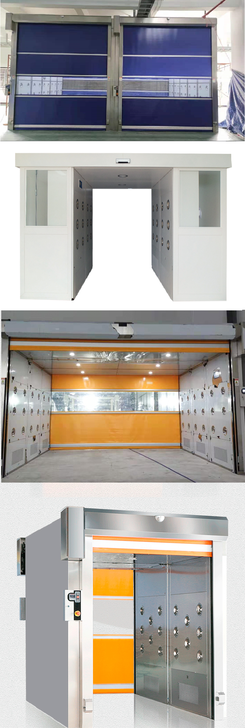 Intelligent Air Shower Room 3000W Cargo Air Shower Customized For Lab