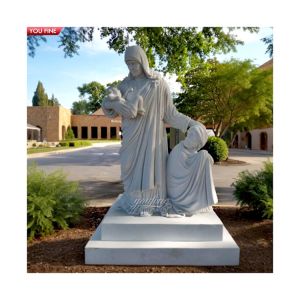 Buy cheap Classical Hand Carved Marble Mother Teresa Marble Sculpture product