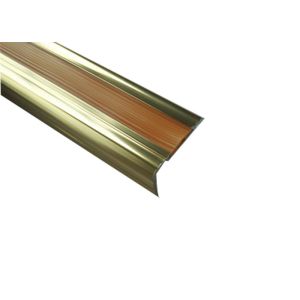 Buy cheap Modern Outdoor No Slip Stair Nosing Screws Firlmly Fixed PVC Rubber Inserted from wholesalers