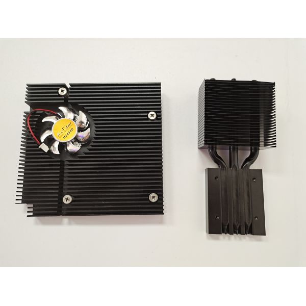 Quality Stamped Extruded Aluminum Heatsink Fan Fitting Parts SGS Certification for sale