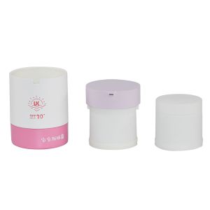 Packaging Innovations 50g airless cream jar with bottom rotation and replaceable