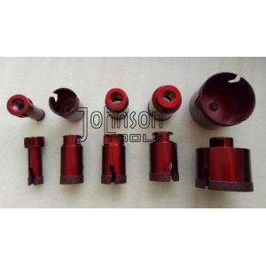 Buy cheap M14 thread, 13mm 25mm 50mm 65mm Diamond Drill Bit Vacuum Brazed Diamond Tools from wholesalers