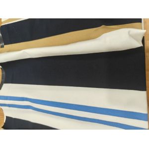 40S Cotton Spandex Striped Knit Fabric for T-Shirts