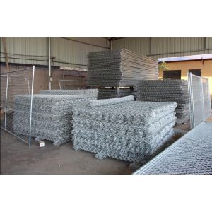 Buy cheap 6'x10' temporary chain link fence ,construction panels tubing 1½"(38mm) x 15.5ga/1.70mm wall thick chain mesh2¼"50mm from wholesalers