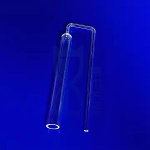 Buy cheap Custom Quartz Glass Tube High Temperature Resistant U Shaped from wholesalers
