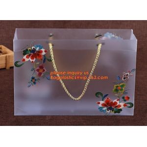 Buy cheap Plastic bag custom printed flower PP transparent bag with hanging ribbon,China Manufacture eco friendly customize Printi from wholesalers