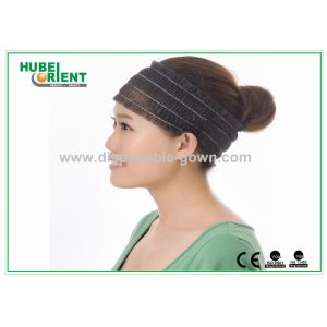 China White Non-Woven Elastic Disposable Hair Band / Head Band Latex Free on sale