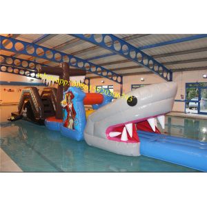 Buy cheap Pirate inflatable pool obstacle course for kids cheap inflatable obstacle course, inflatable pool obstacle from wholesalers