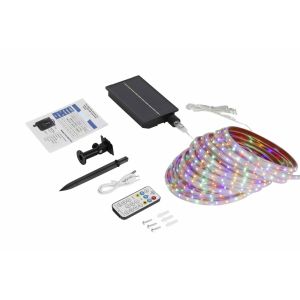 Buy cheap 3+2-meter Solar Light Strip with 550 Lumen and 5V/1.2W Solar Panel for Energy Efficient Outdoor Lighting from wholesalers