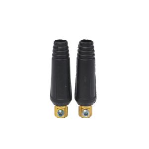China 10-25 Male 100A-200A European Type Copper Welding Cable Connector for Welding Machine on sale