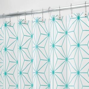 Eco Friendly PEVA Stylish Waterproof Shower Curtain Custom Printing Acceptable