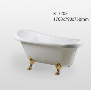 Buy cheap Luxury Modern Acrylic Clawfoot Bathtubs ,  Jacuzzi Freestanding Tub With Adjust Feet from wholesalers