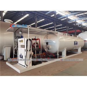 10 Tons 20000 Liters LPG Skid Station With Filling Scale