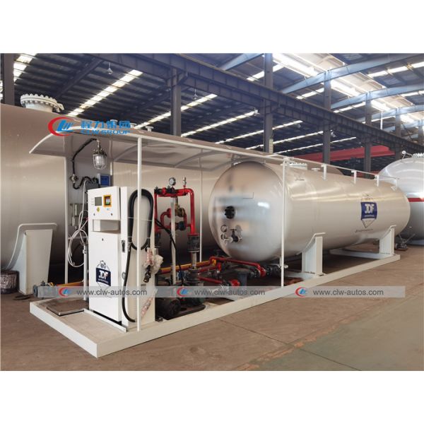 10 Tons 20000 Liters LPG Skid Station With Filling Scale