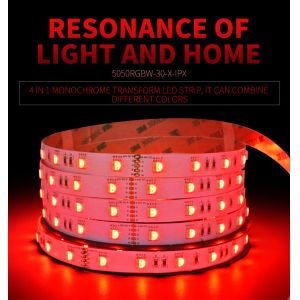 120º IP20/IP65 210lm 9W SMD3528 RGB LED Strip Light