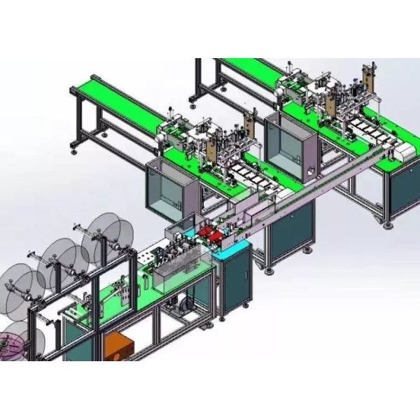 Quality Full Automatic Disposable Mask Making Machine Stable Control Adjustable Speed for sale