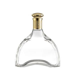 Buy cheap Custom Clear Empty Brandy Whiskey Rum Gin Glass Bottles for Bars and Restaurants from wholesalers