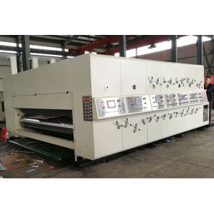 1628 Flexo Printer Slotter Lead Edge Feeding / Four Colour Flexo Printing