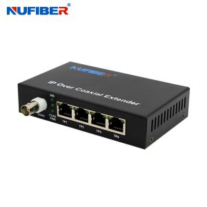 Buy cheap 10 100Mbps Ethernet Over Coaxial Extender 2KM With 1BNC 4LAN product