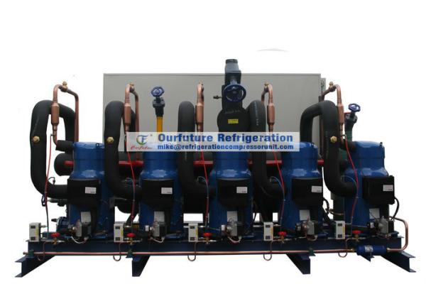 Quality Scroll type condensing unit with Danfoss R404a compressor and PLC control for cold store for sale