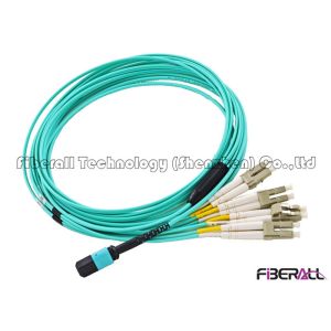 China MPO To MPO MTP To MTP MPO To LC OM3 Fiber Optic Patch Cord Multimode 8F 12F 24F on sale