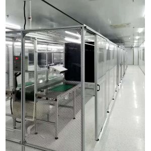 Buy cheap Assembly Line Vertical Flow Class100 Cleanroom Booth With Operation Table from wholesalers