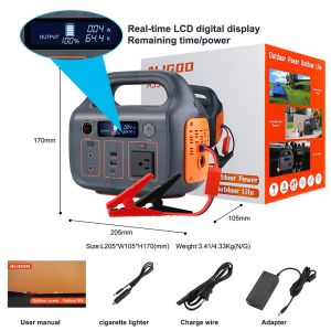 Buy cheap 2022 Hot Product off Grid Energy System 220v 300w Lithium Portable Solar Power Station with Jump Start from wholesalers