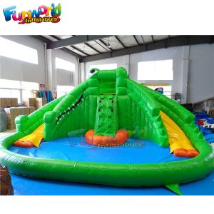Buy cheap 1000D Outdoor Inflatable Water Slides Backyard Bounce House from wholesalers