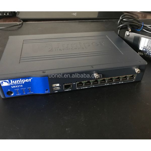 Juniper SRX210BE,SRX services gateway 210 "Enhanced" with faster CPU, 2xGE +