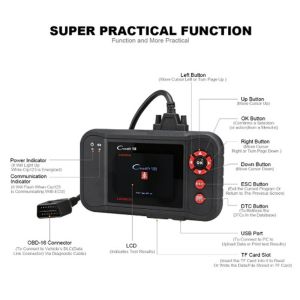 Buy cheap LAUNCH X431 Creader VIII Code Reader Scanner ENG/AT/ABS/SRS EPB SAS Oil Service Light resets Same function as Launch Crp from wholesalers