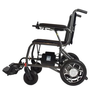 Buy cheap 125kg Load Multifunction Lightweight Folding Electric Powered Wheelchairs from wholesalers