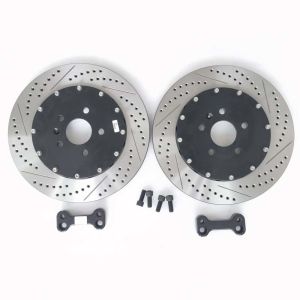 Buy cheap 355*22mm Drilled Slot Disc Center Bell For Audi S3 Rear from wholesalers