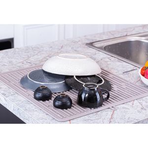 Buy cheap OEM Multifunctional Silicone Kitchenware Silicone Drying Mat from wholesalers