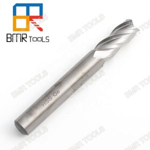Buy cheap BMR TOOLS 4.0mm with 6 shank HSS 6542 square end mill cutter 4flute DIN844 standard for metal milling from wholesalers