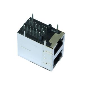 Buy cheap ARJM21A1-A12-AA-CW2 Double Stacked RJ45 MagJacks 2 x 1 Integrated Transformer from wholesalers