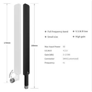 Buy cheap 2.4GHz 5dBi Rubber Duck WiFi Antenna 4G 5G Foldable Omni Antennas Radiation Omni from wholesalers